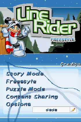 Line Rider - Freestyle (Europe) (En,Fr,De,Es,It) screen shot title